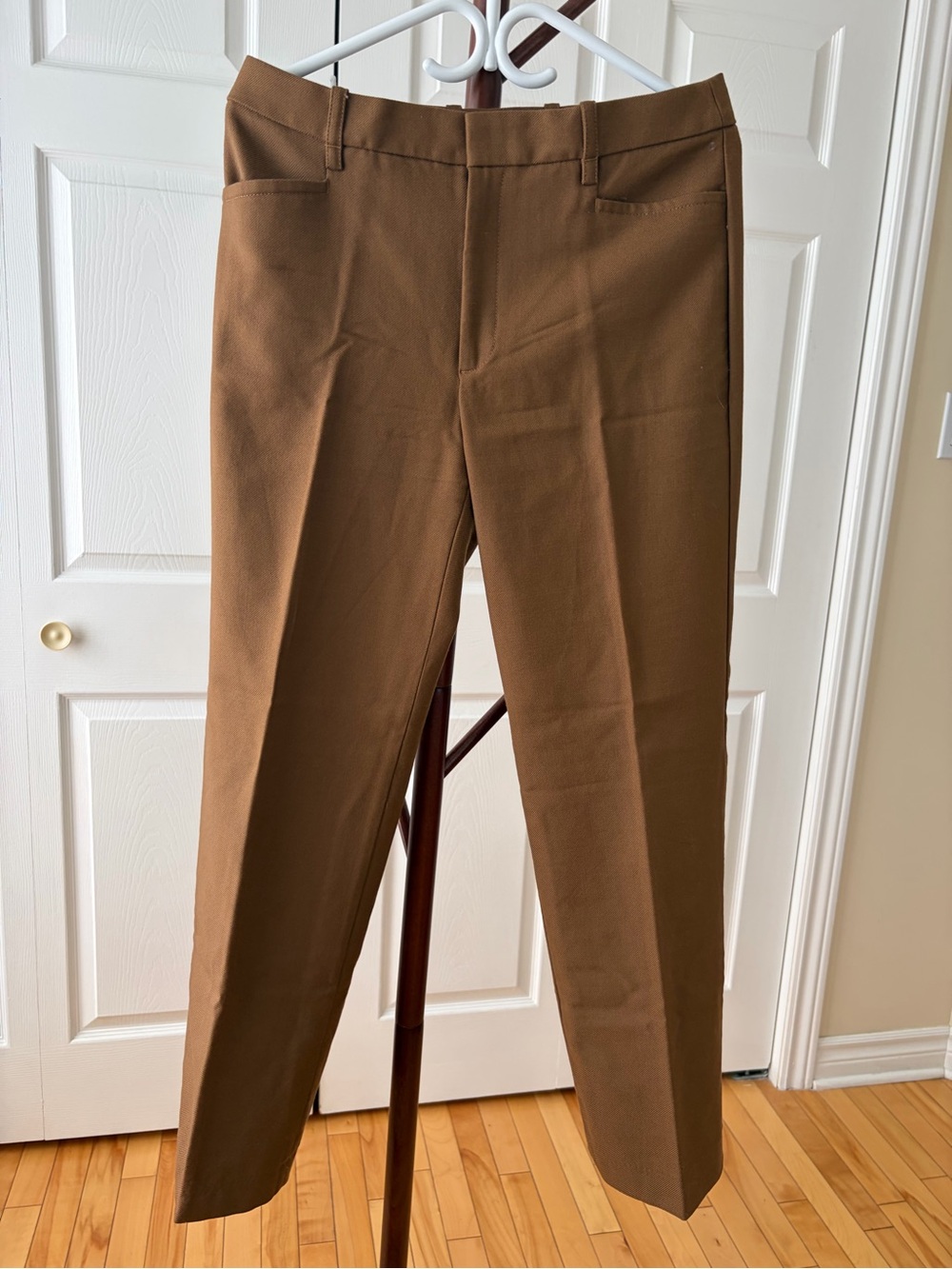 Banana Republic Women's Brown Tailored Straight-Leg Pants